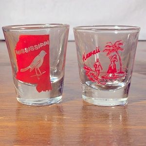 VINTAGE Set of State Shot Glasses